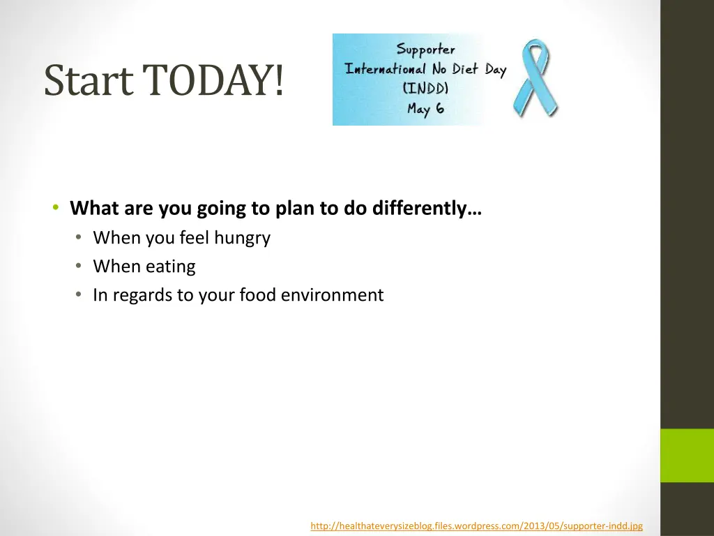 start today