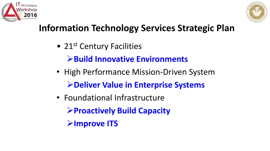 information technology services strategic plan 1
