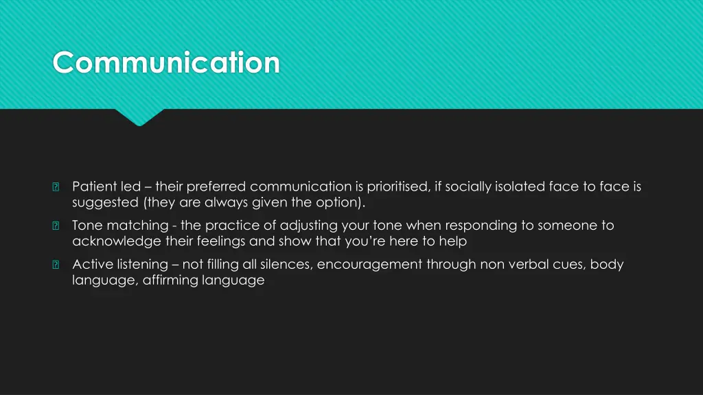 communication