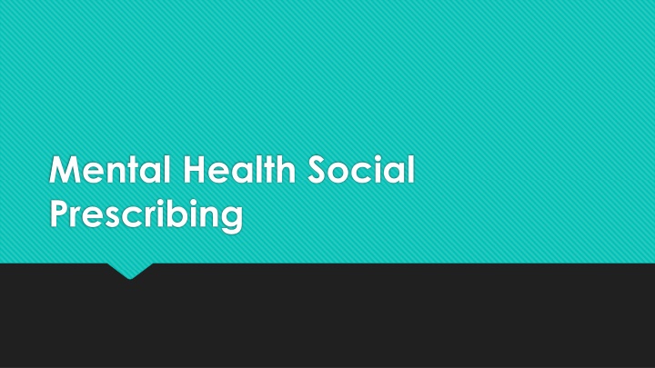 mental health social prescribing