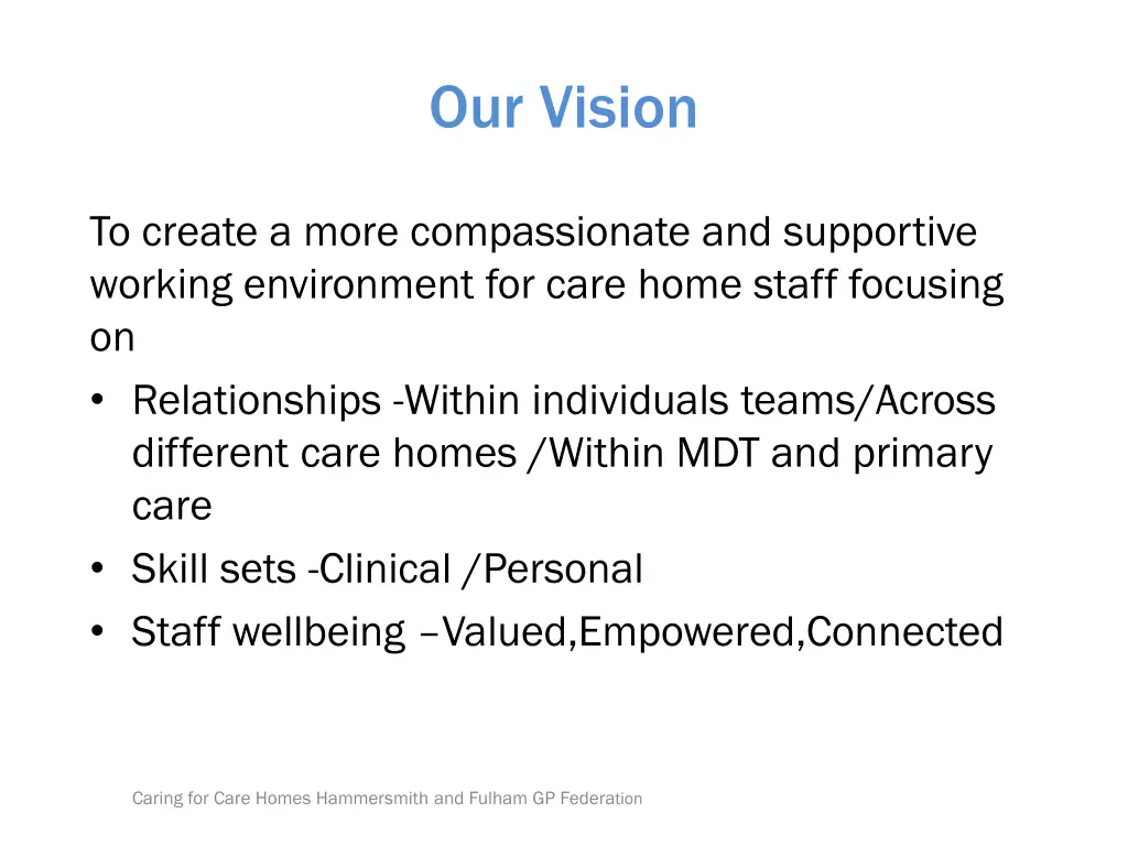 our vision
