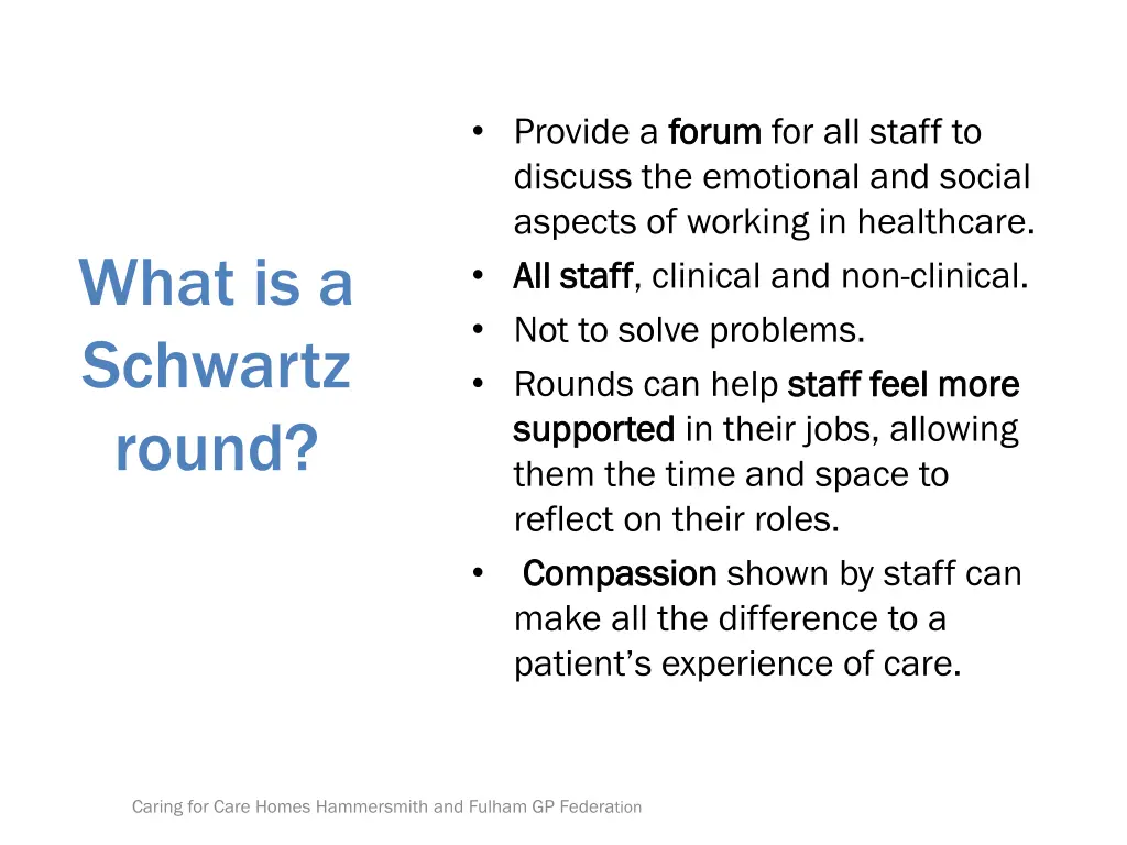 provide a forum discuss the emotional and social
