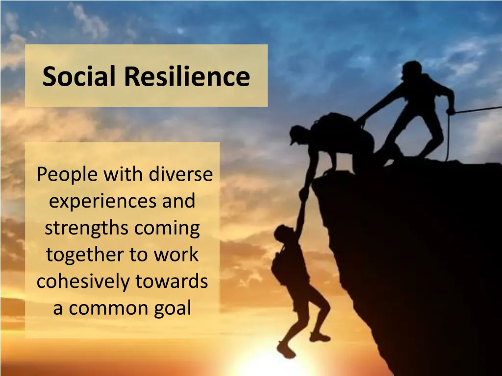 social resilience