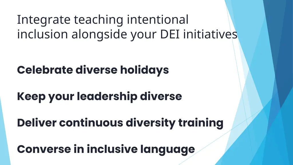 integrate teaching intentional inclusion