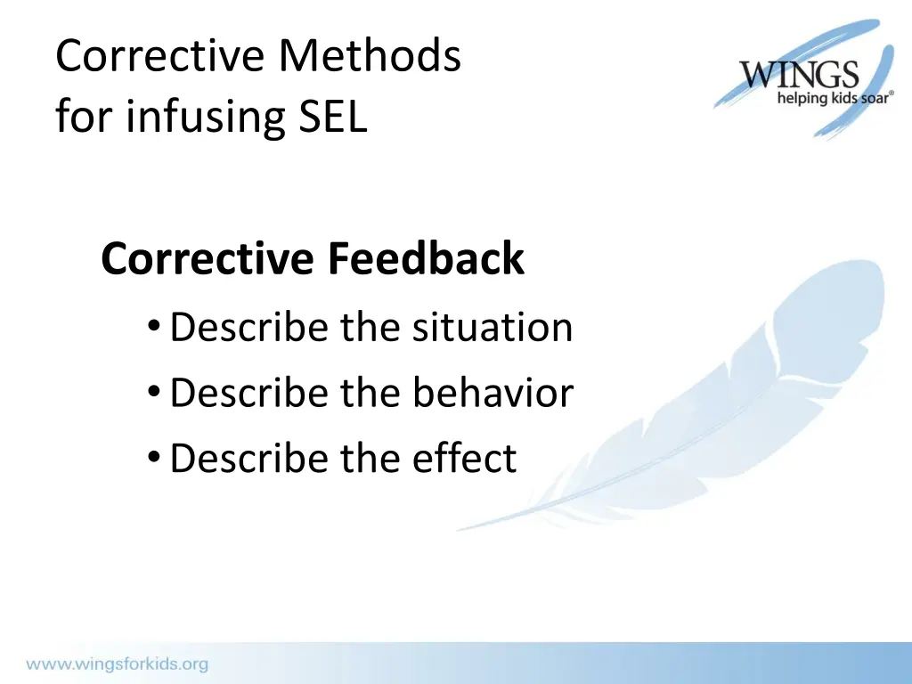corrective methods for infusing sel 1