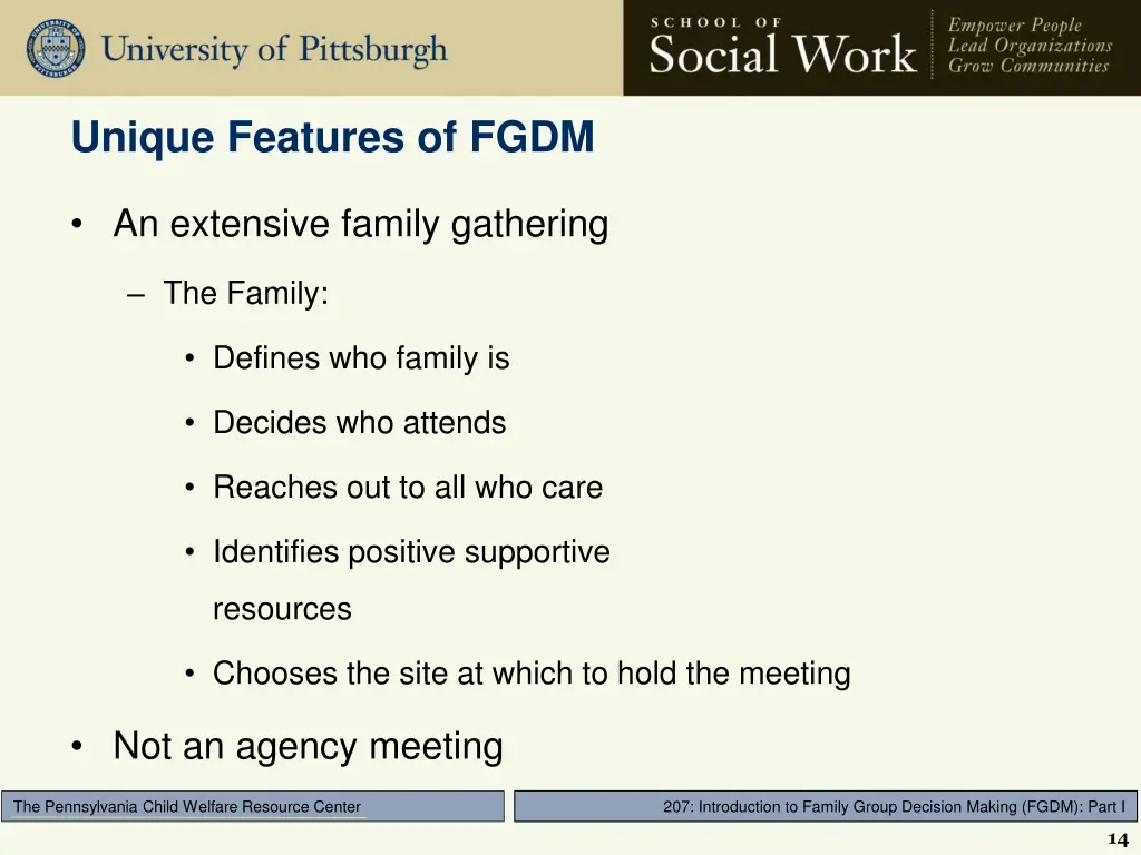 unique features of fgdm 1