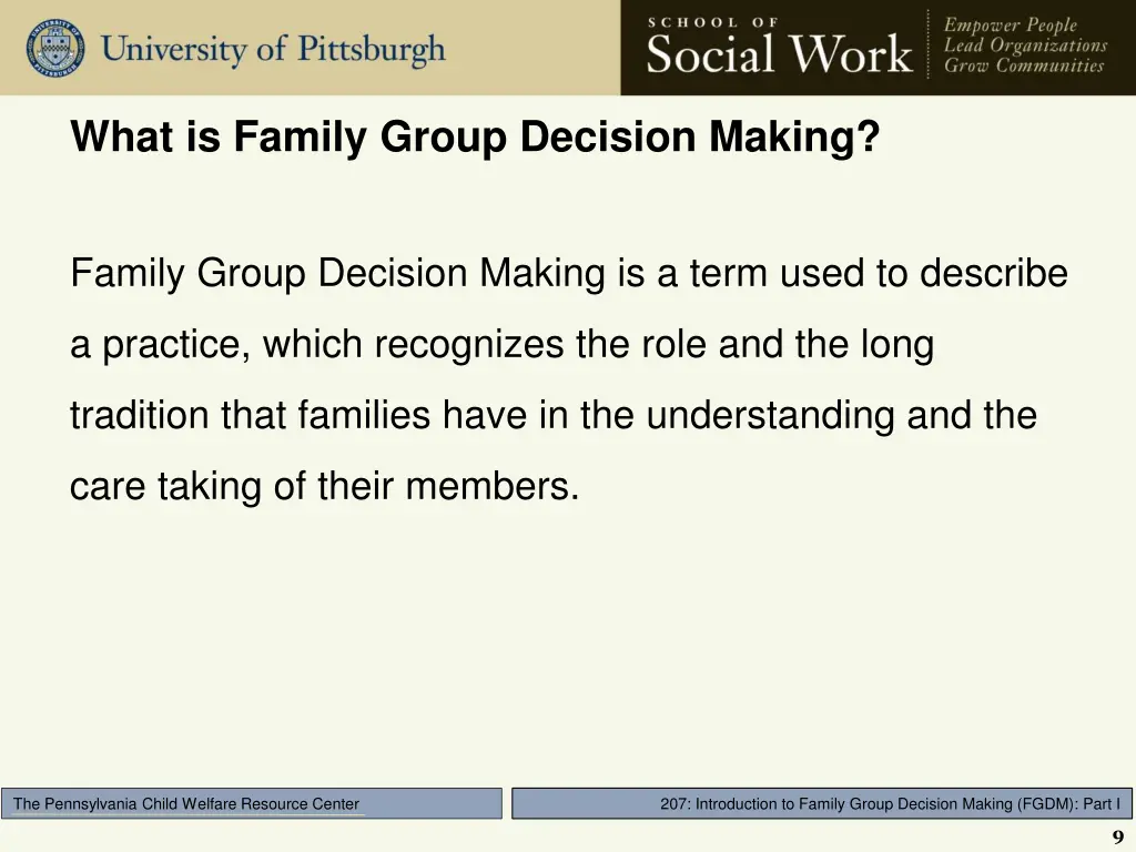 what is family group decision making