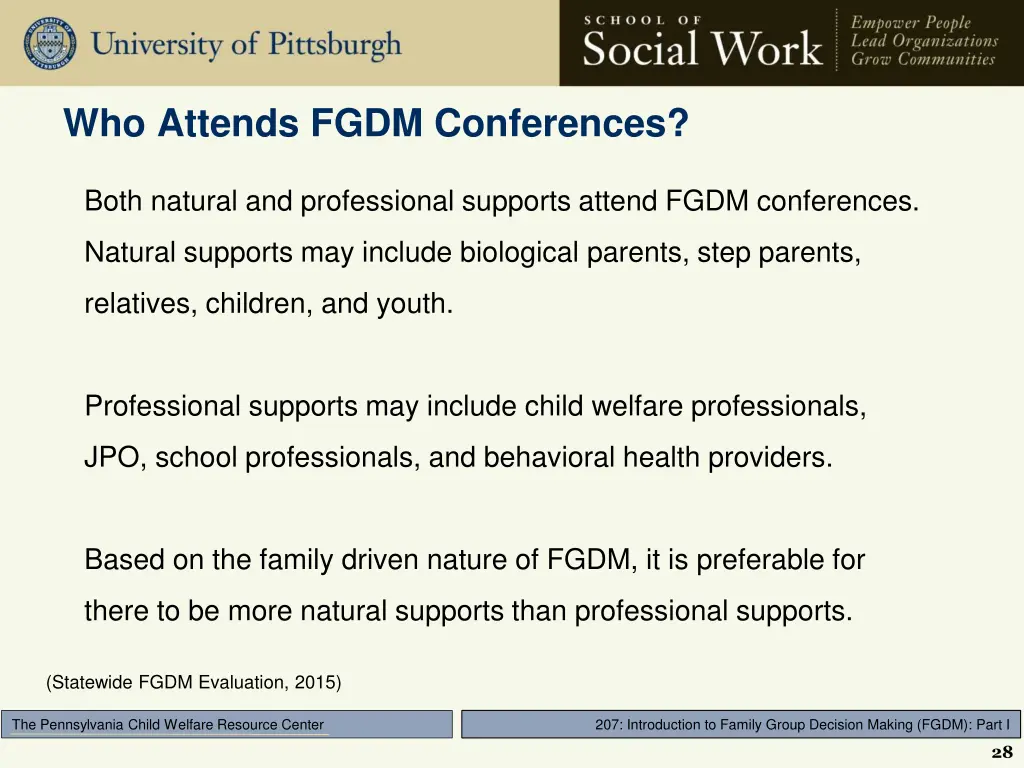 who attends fgdm conferences