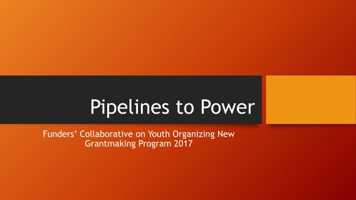 pipelines to power