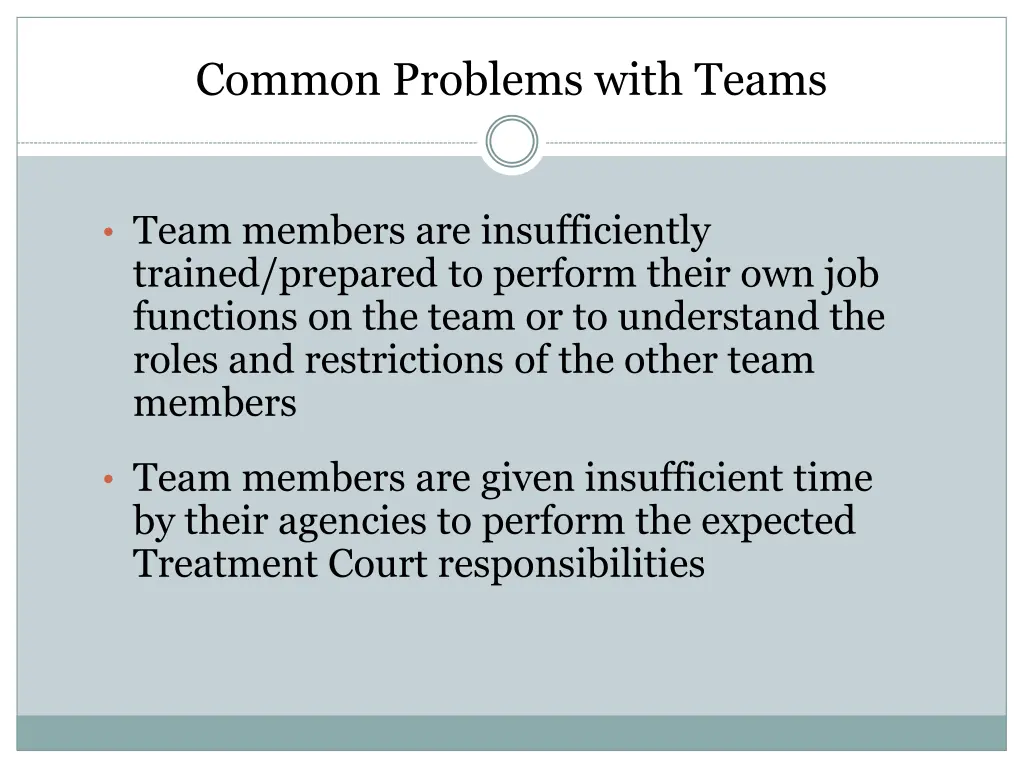 common problems with teams 1