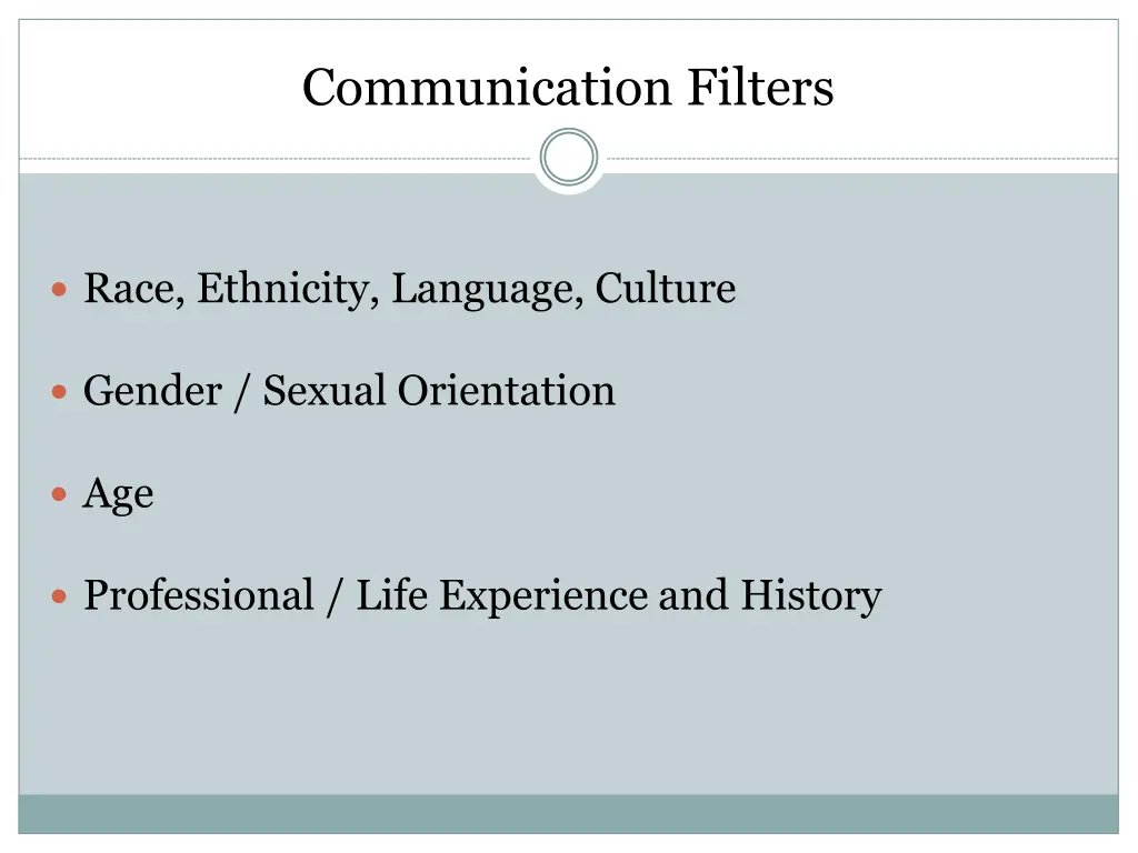 communication filters