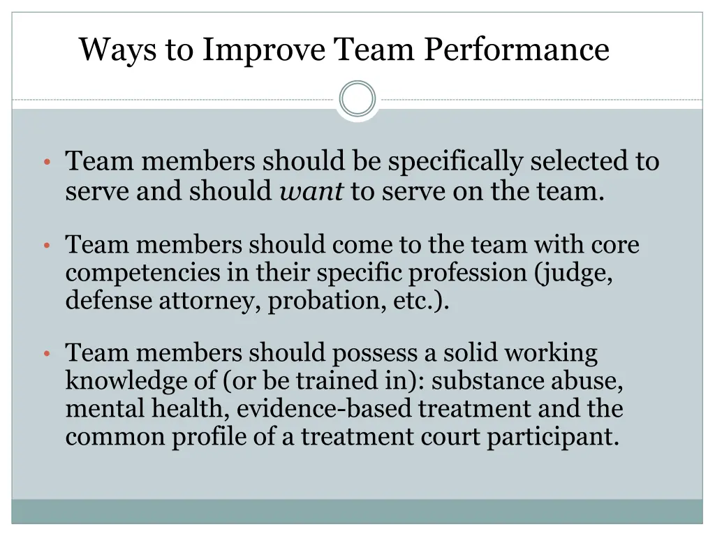 ways to improve team performance