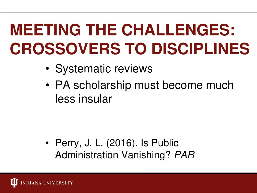 meeting the challenges crossovers to disciplines