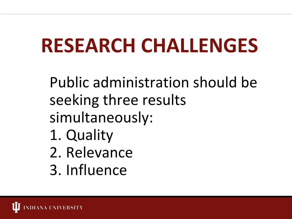 research challenges