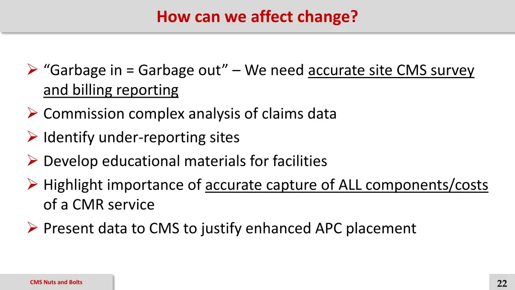 how can we affect change