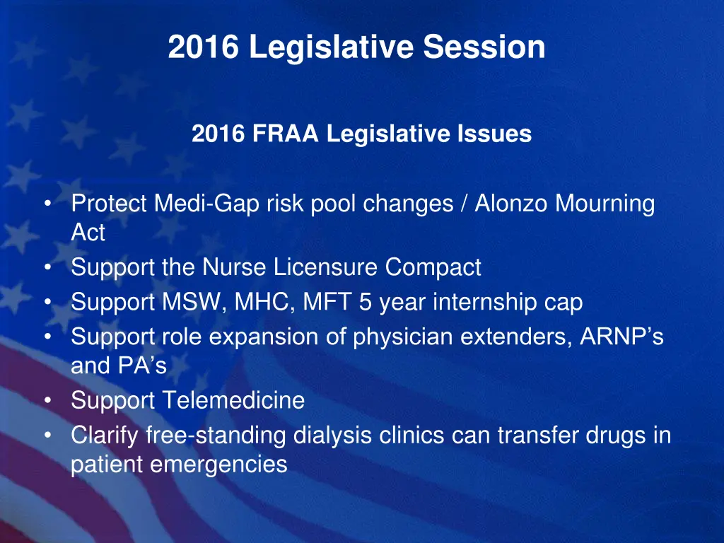 2016 legislative session