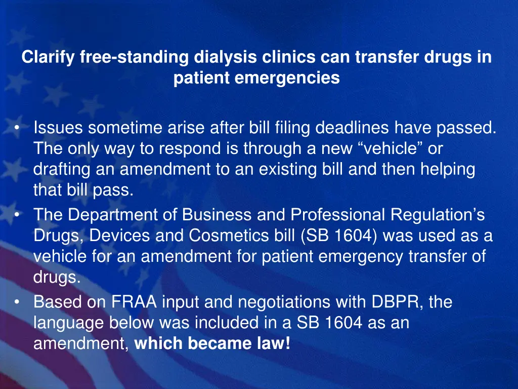clarify free standing dialysis clinics