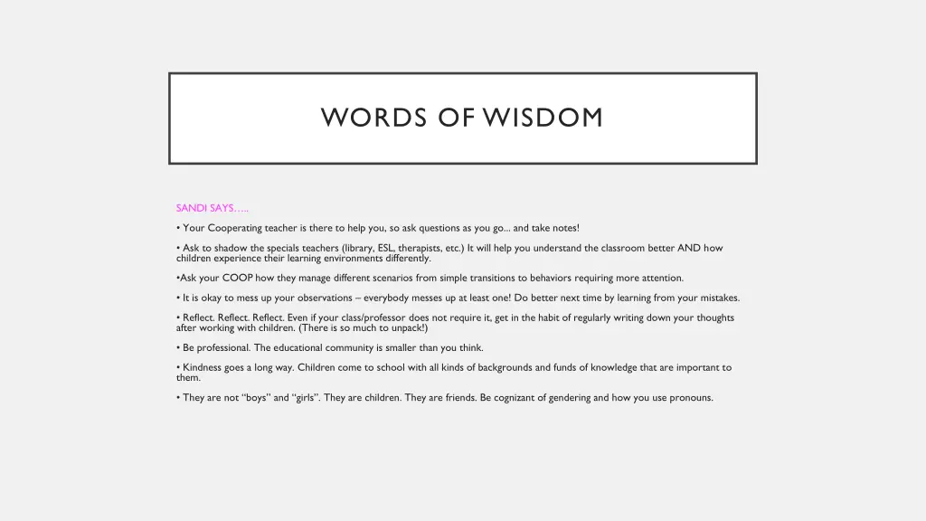words of wisdom 1