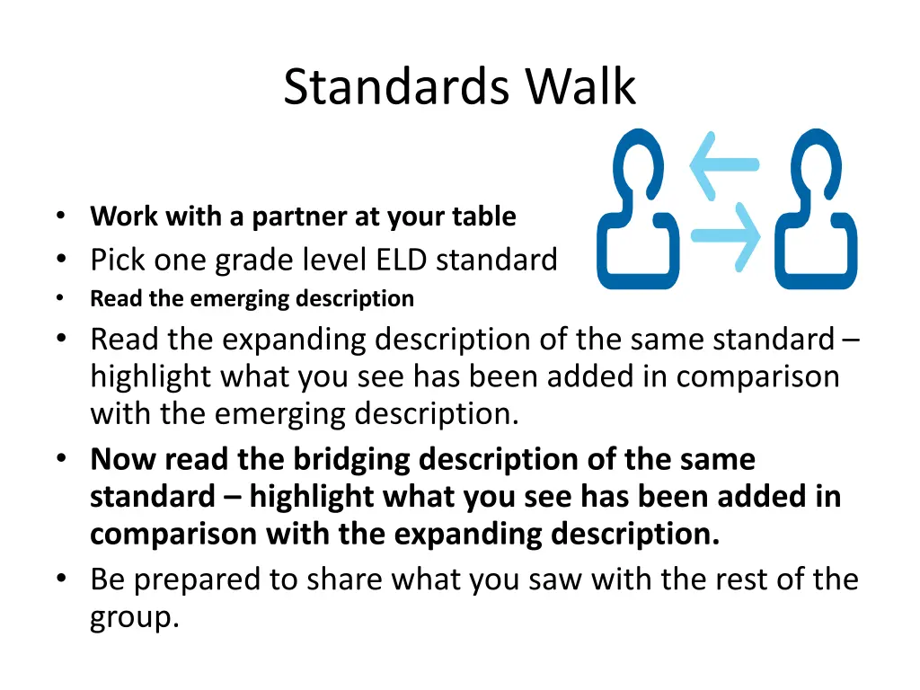 standards walk