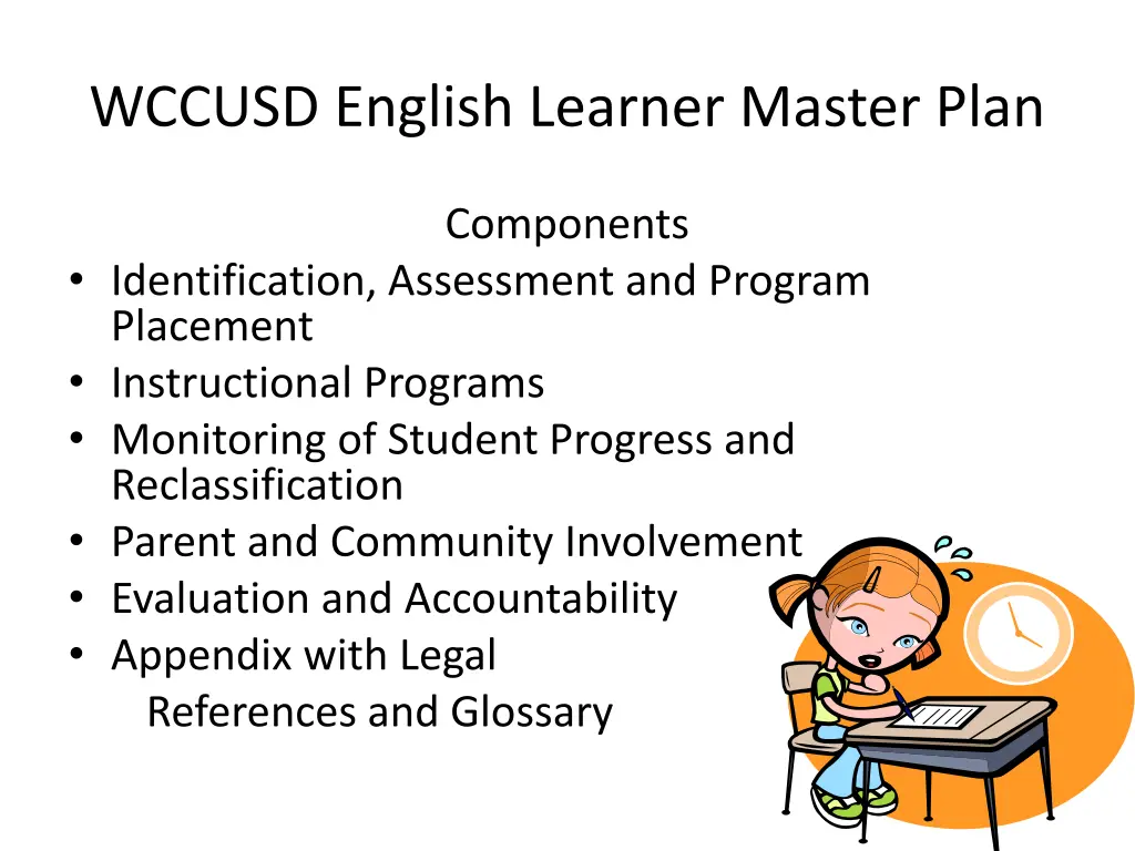 wccusd english learner master plan