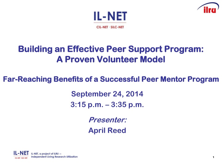 building an effective peer support program
