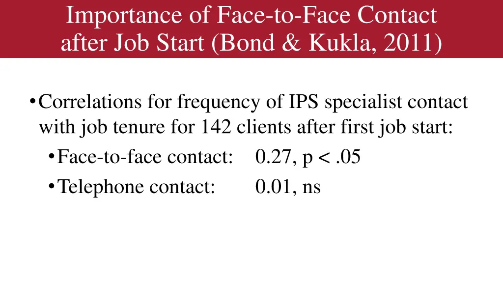 importance of face to face contact after