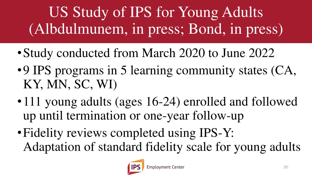 us study of ips for young adults albdulmunem