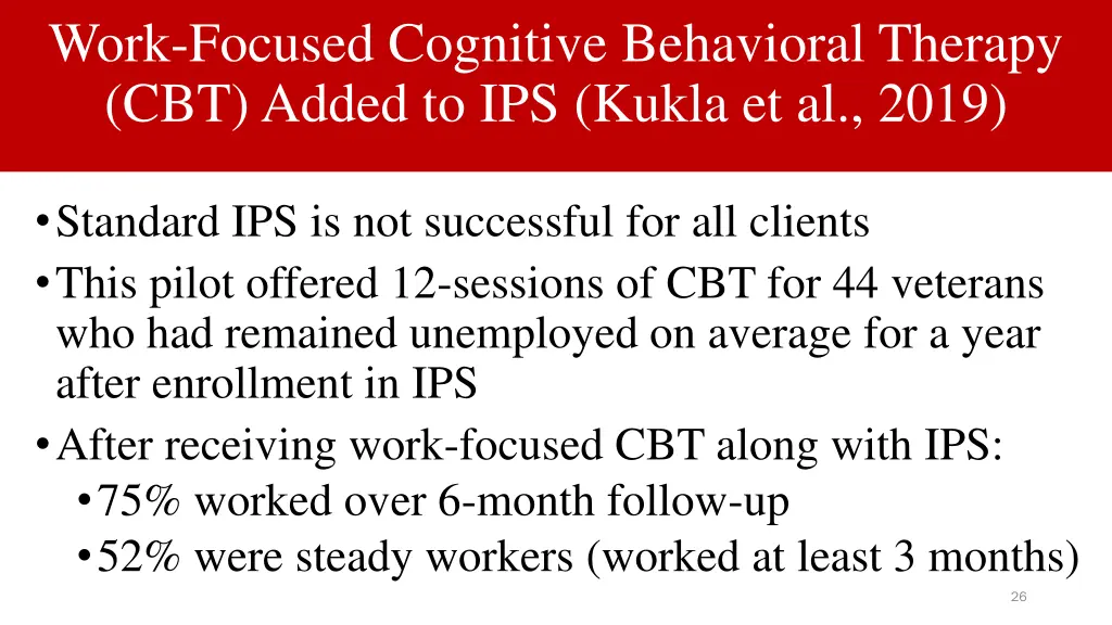 work focused cognitive behavioral therapy