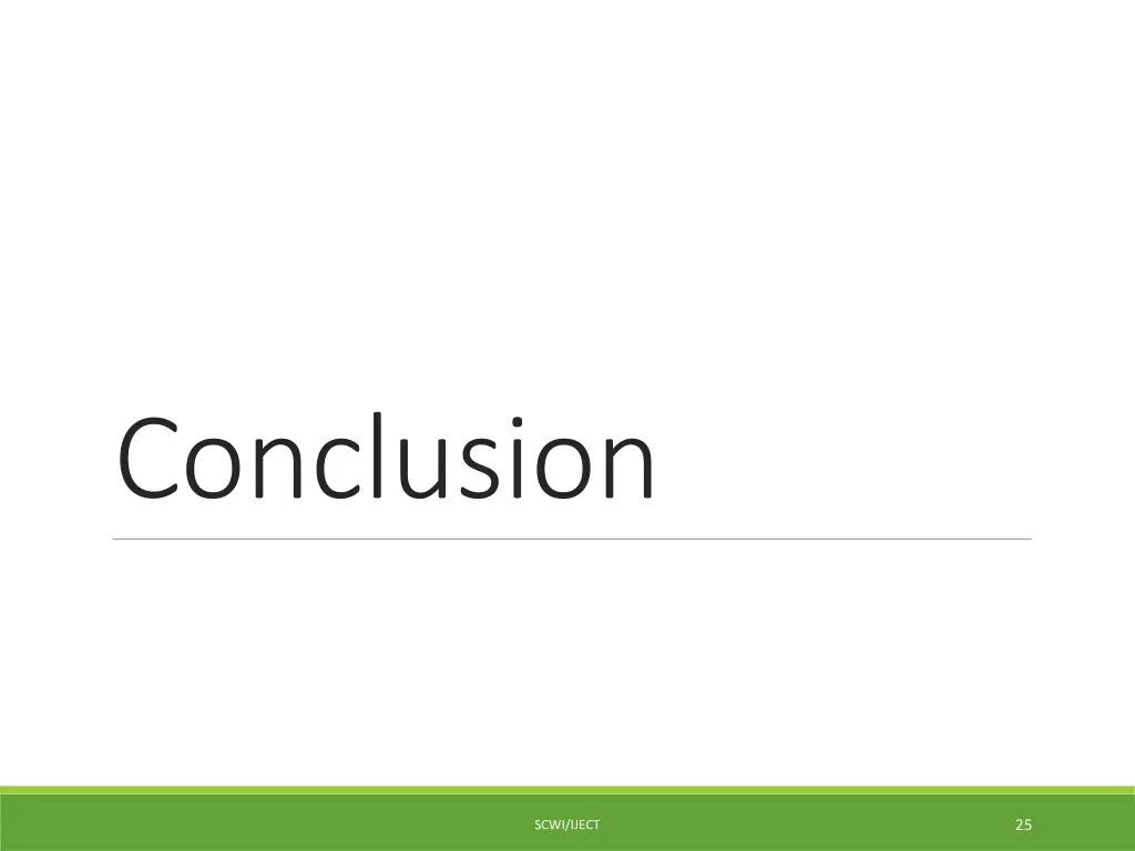 conclusion