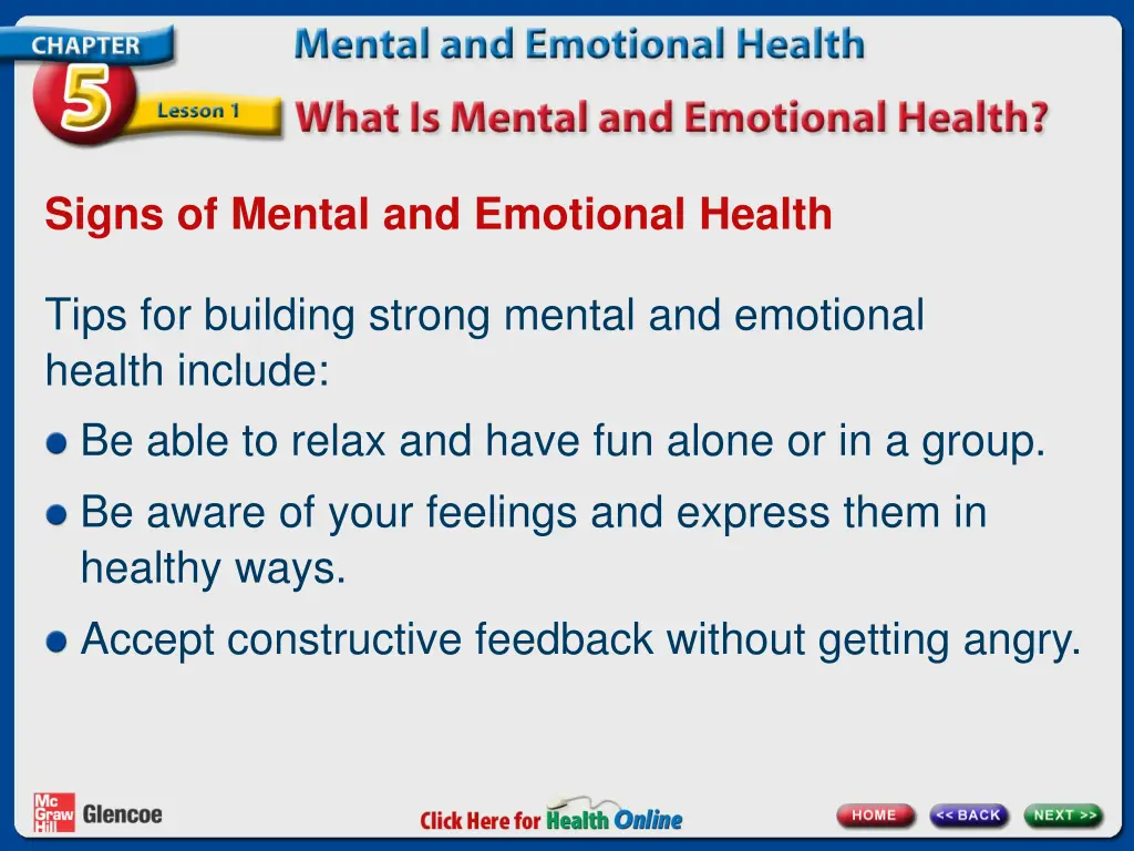 signs of mental and emotional health 1