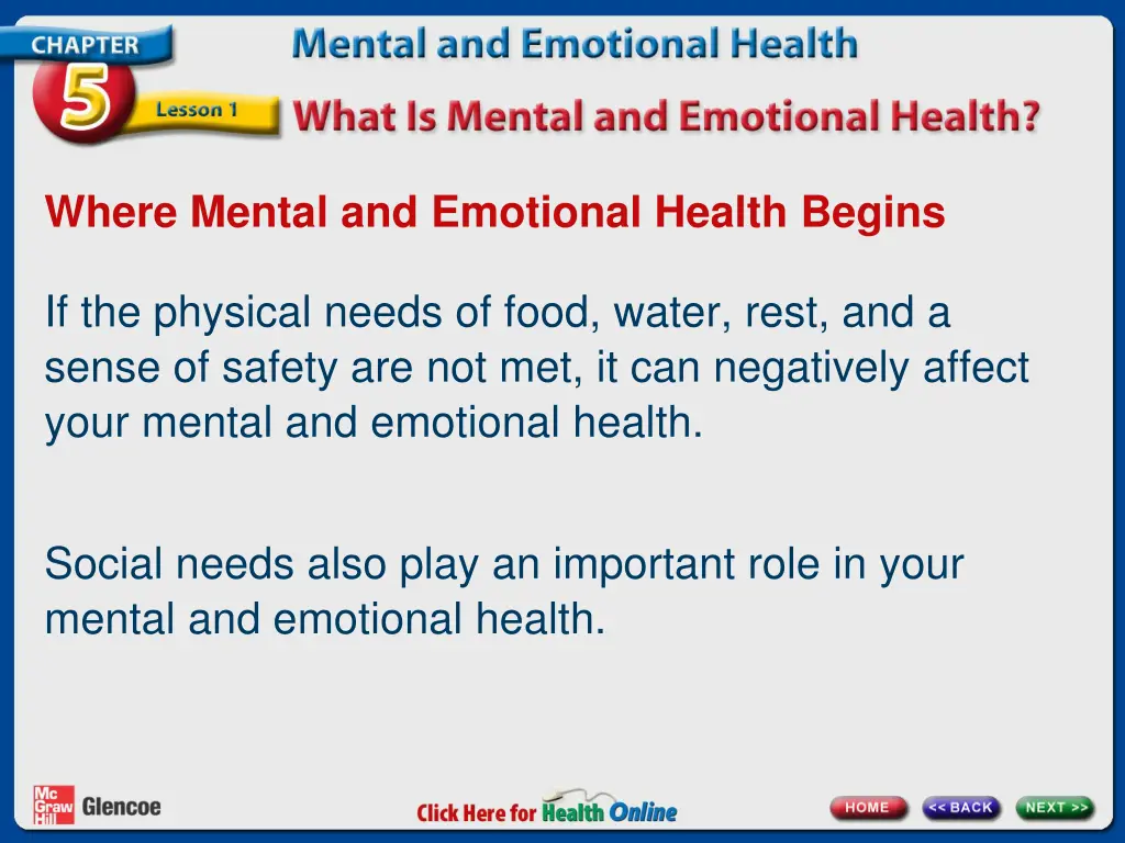 where mental and emotional health begins