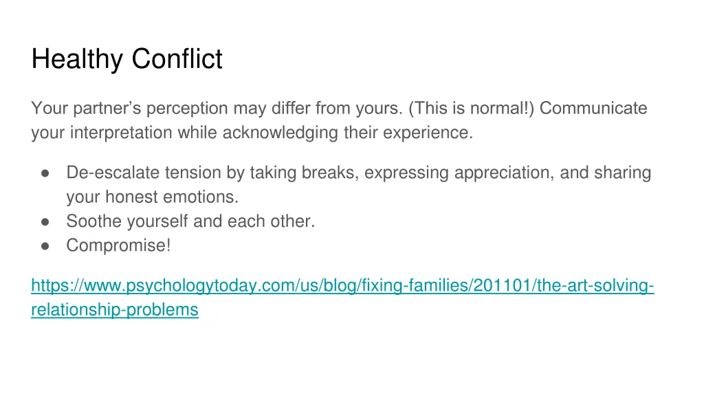 healthy conflict