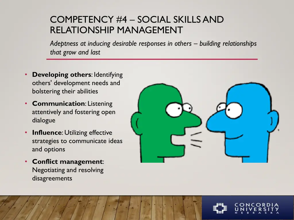 competency 4 social skills and relationship