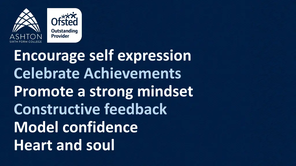 encourage self expression celebrate achievements