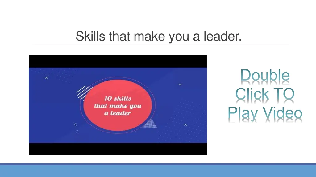 skills that make you a leader