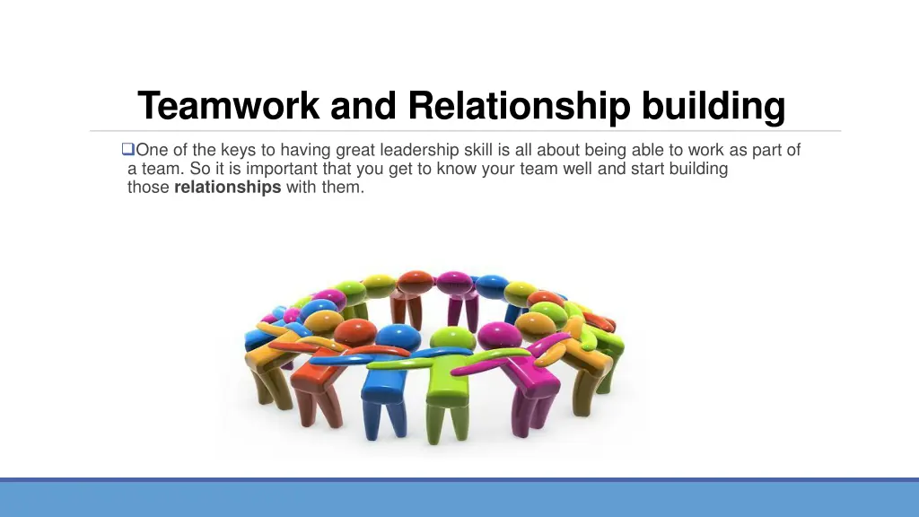 teamwork and relationship building
