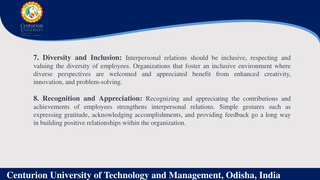 7 diversity and inclusion interpersonal relations