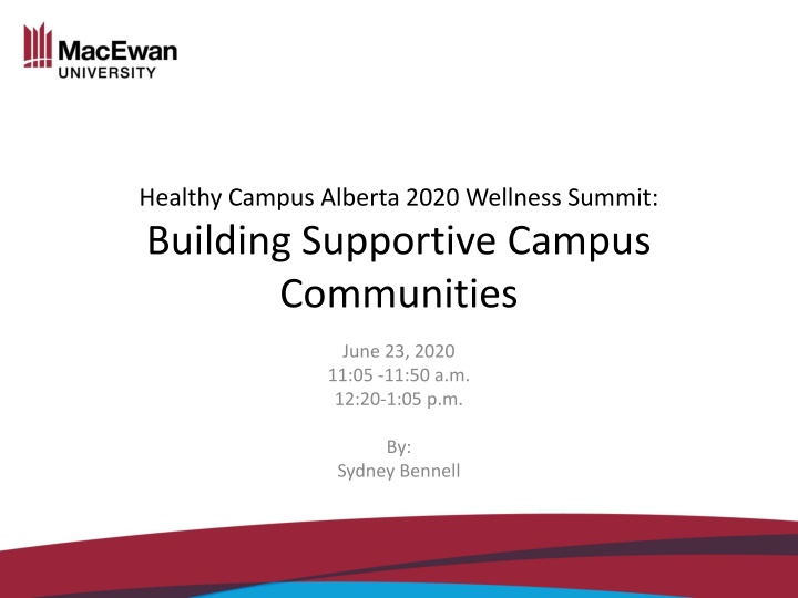 healthy campus alberta 2020 wellness summit