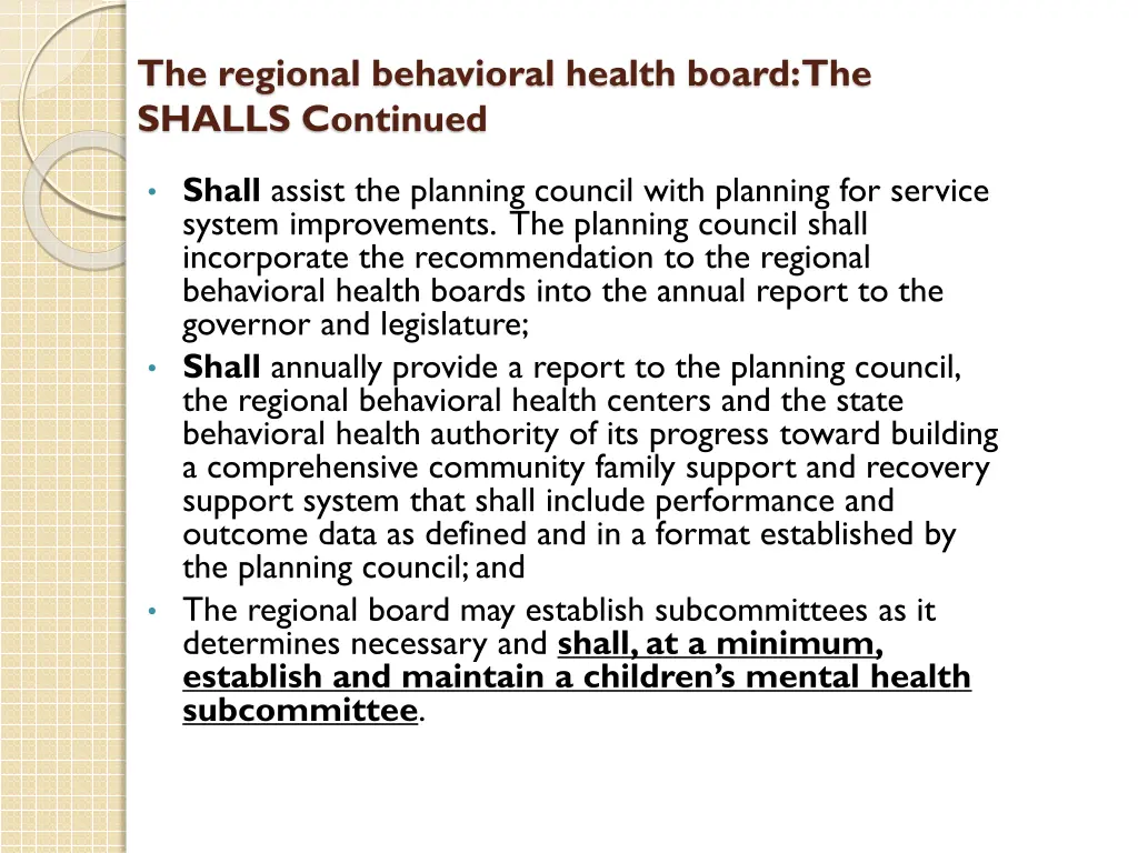 the regional behavioral health board the shalls