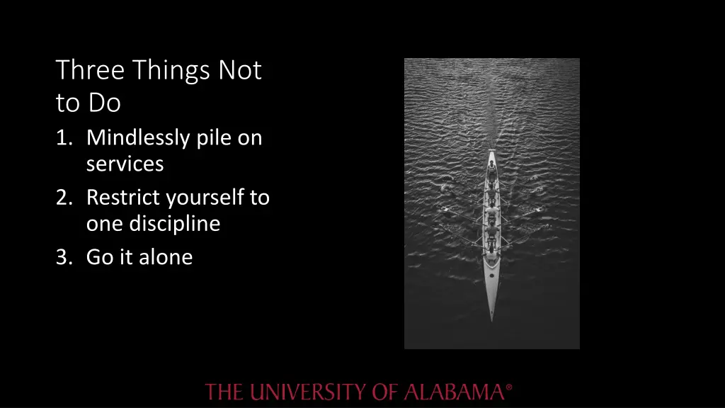three things not to do 1 mindlessly pile