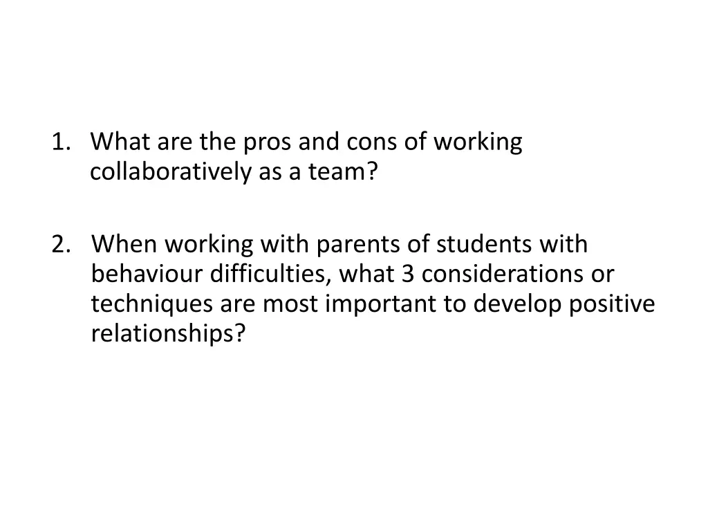 1 what are the pros and cons of working