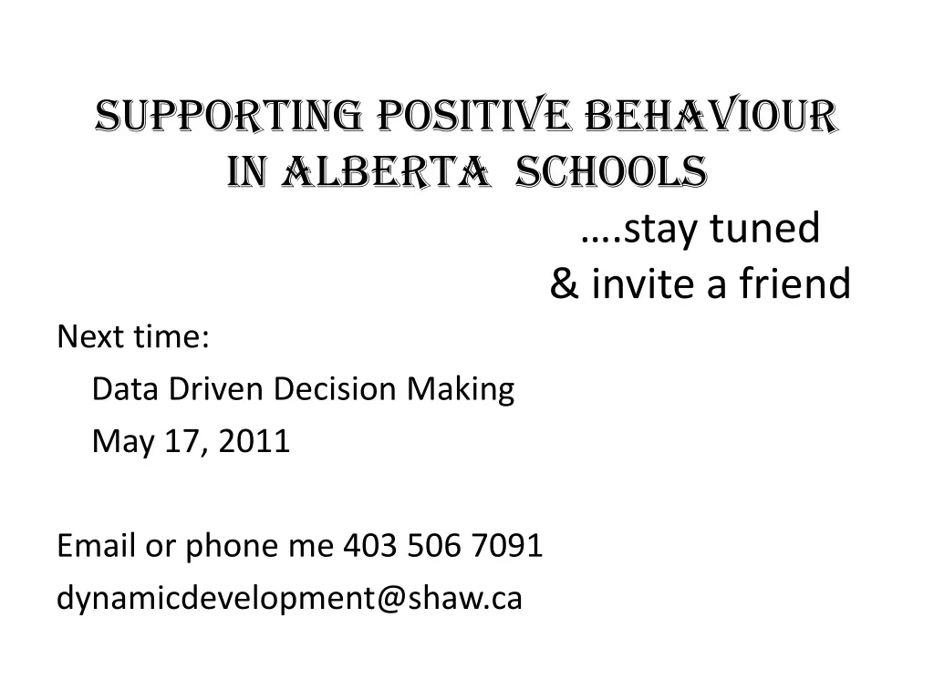 supporting positive behaviour in alberta schools 5