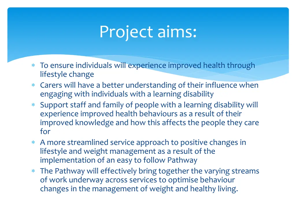 project aims