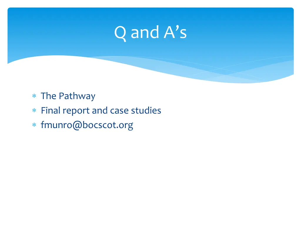 q and a s