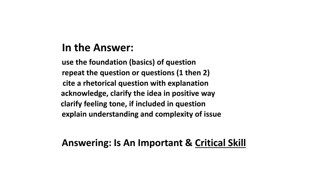 in the answer