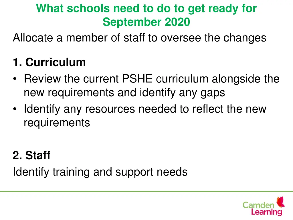 what schools need to do to get ready