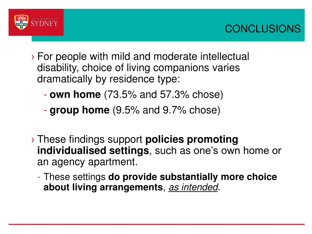 conclusions