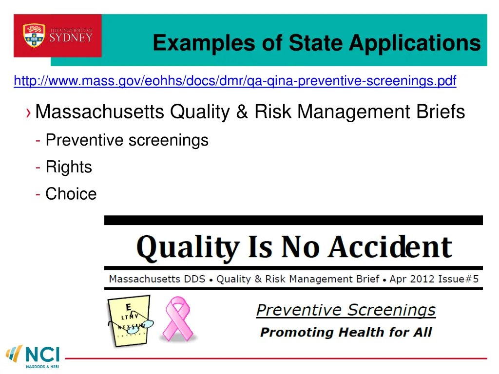 examples of state applications