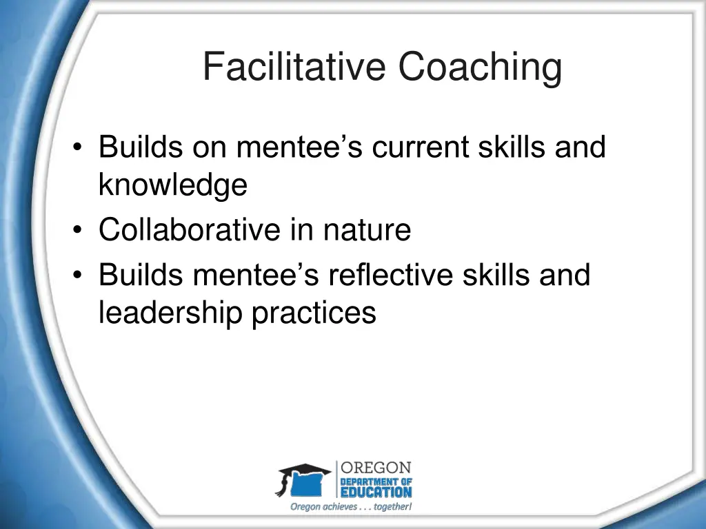 facilitative coaching