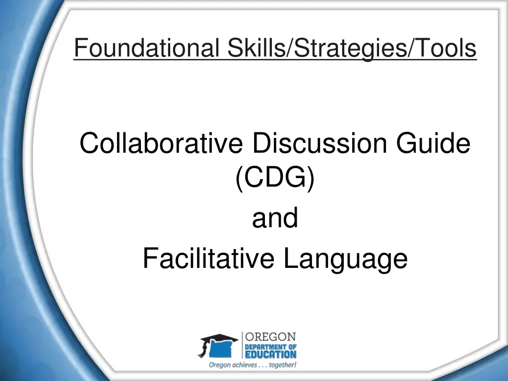 foundational skills strategies tools 2